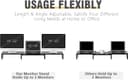 Thumbnail 3 de TAVR Dual Monitor Stand Riser for 2 Monitors 43.3" 🖥️