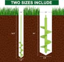 Thumbnail 1 de TCBWFY 3.5"x16" & 1.6"x16.5" Garden Auger Drill Bit 🛠️