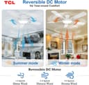 Thumbnail 2 de TCL 52" Low Profile Ceiling Fan with Light 🪄