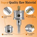 Thumbnail 3 de TCT 9-Piece Hole Saw Set 1" Cutting Depth 🛠️