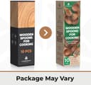 Thumbnail 1 de Teak Wood 10 Pc Cooking Spoon Set 🥄