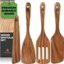 Thumbnail principal de Teak Wooden Spatula Set of 4 for Cooking 🍽️