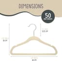Thumbnail 1 de TechZoo 50 Premium Baby Velvet Hangers 11.8" for Kids 👕