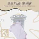 Thumbnail 2 de TechZoo 50 Premium Baby Velvet Hangers 11.8" for Kids 👕