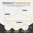 Thumbnail 1 de Techzoo Velvet Hangers 50-Pack — Ultra Thin Closet 🧥