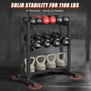 Thumbnail 1 de 3-Tier Dumbbell Rack 1100LB Capacity Weight Rack 🏋️