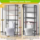 Thumbnail 1 de 4-Tier Over-The-Toilet Storage Shelf — Bathroom Organizer 🛁