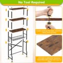 Thumbnail 2 de 4-Tier Over-The-Toilet Storage Shelf — Bathroom Organizer 🛁