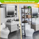 Thumbnail 4 de 4-Tier Over-The-Toilet Storage Shelf — Bathroom Organizer 🛁