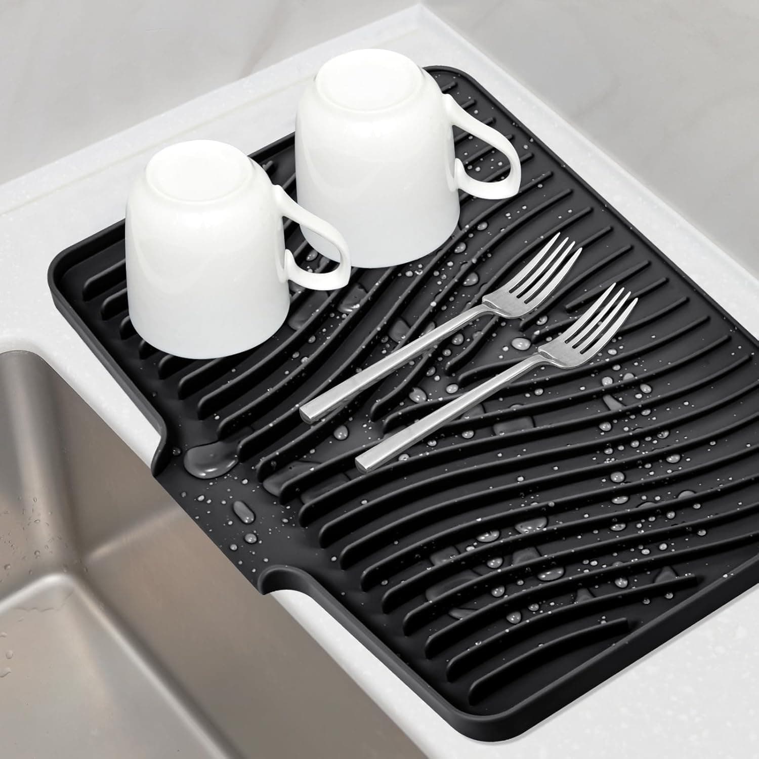 TIKNIK Silicone Dish Drying Mat 15.8" x 13" 🧽