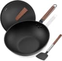 Thumbnail principal de Todlabe Carbon Steel Wok 13-Inch for Stovetop Cooking 🍳