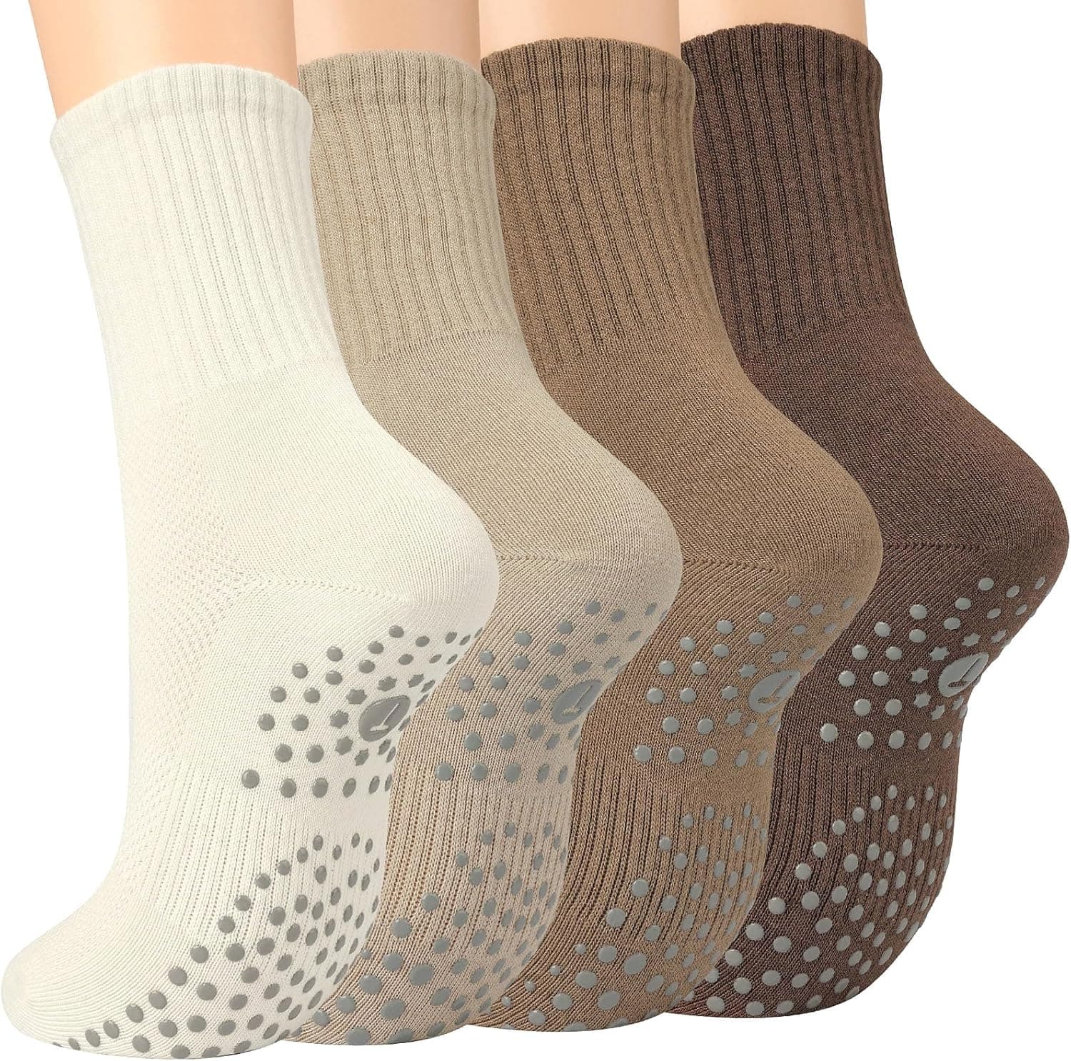 Toes Home Pilates Socks Non-Slip, 4 Pairs 🧦
