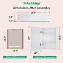 Thumbnail 1 de TokeShimi 16x20 Recessed Medicine Cabinet with Mirror 🚿