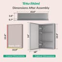 Thumbnail 1 de TokeShimi 16x24 Bathroom Medicine Cabinet with Mirror 🚽
