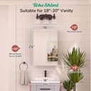 Thumbnail 3 de TokeShimi 16x24 Bathroom Medicine Cabinet with Mirror 🚽