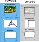 Thumbnail 1 de TOWOND Projector Screen 100-inch 16:9 Outdoor Screen 🎥