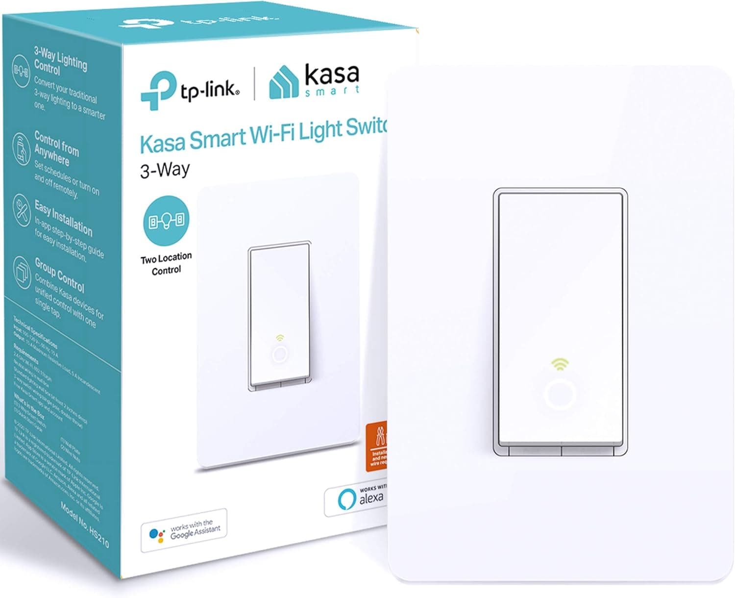 TP-Link Kasa HS210 3-Way Smart Light Switch 🎛️