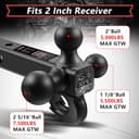 Thumbnail 1 de Trailer Hitch Tri Ball Mount 10,000 lbs 🚚