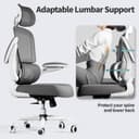 Thumbnail 4 de TRALT Office Chair Ergonomic mesh high-back, 330 lb capacity 🪑