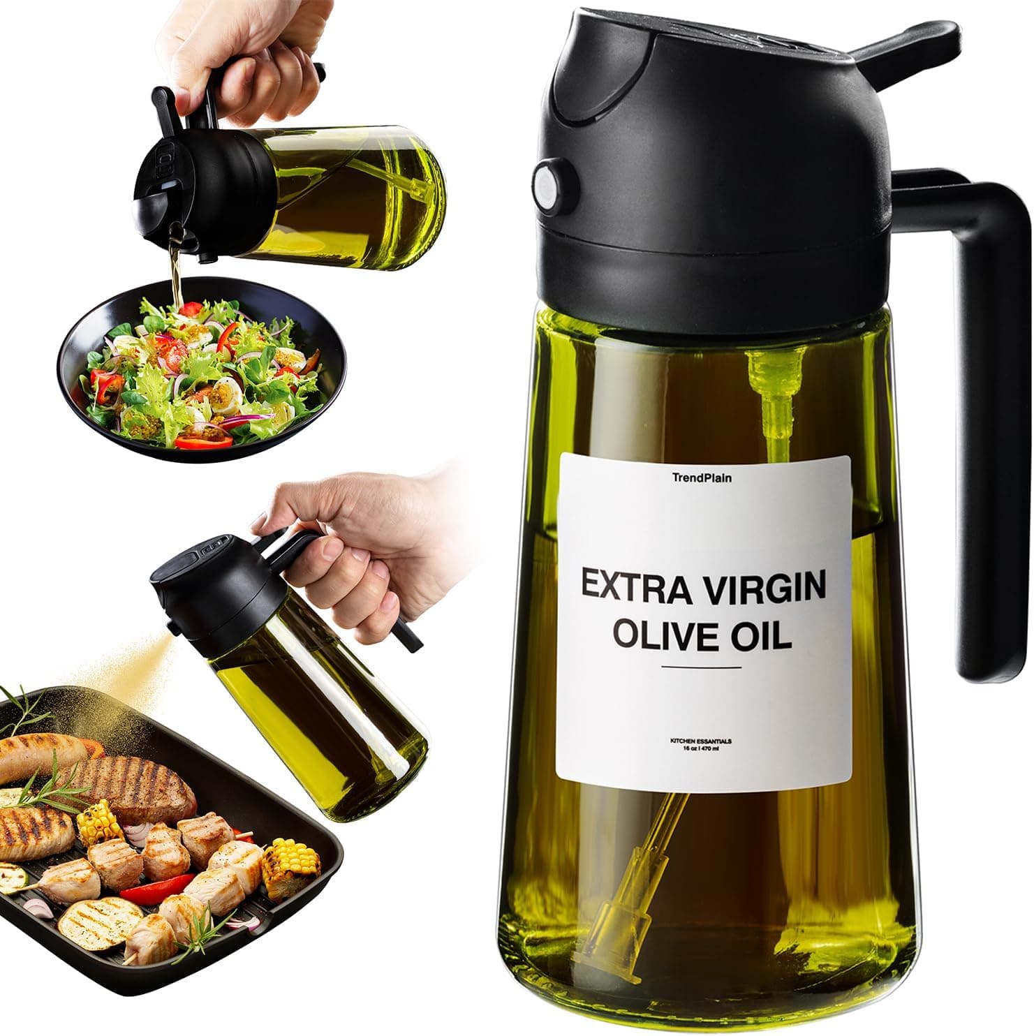 TrendPlain 16oz Olive Oil Dispenser 📦