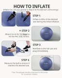 Thumbnail 6 de Trideer Exercise Ball Stability Ball for Pilates 🧘♀️