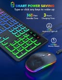 Thumbnail 2 de Trueque Wireless Keyboard and Mouse Combo full-size RGB Backlit 🎧