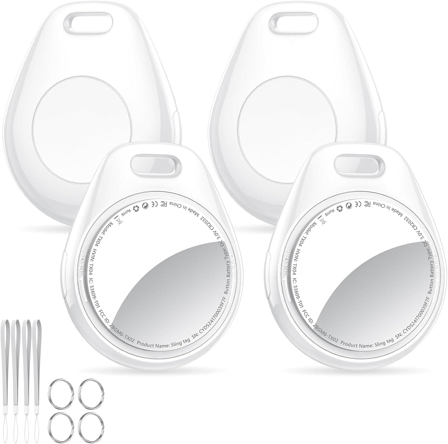 Tukio Air Tracker Tags 4-Pack Bluetooth item tracker 🎧