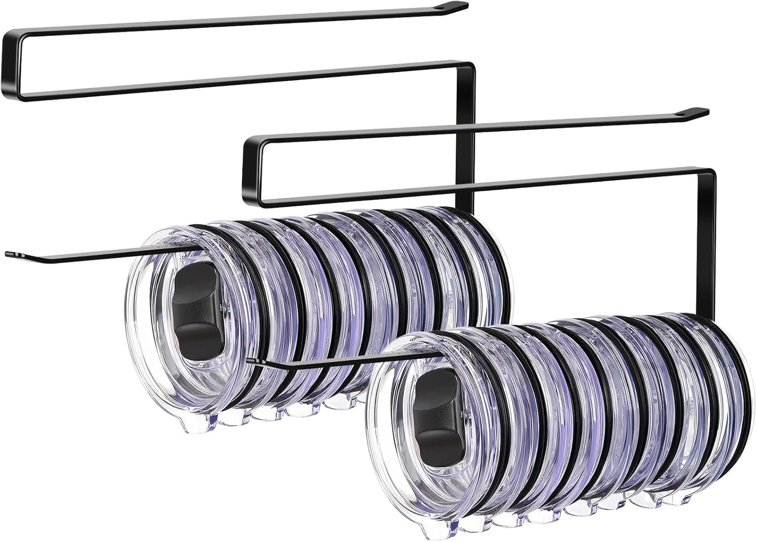 Tumbler Lid Organizer 20-lid horizontal hook 🧴