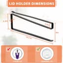 Thumbnail 3 de Tumbler Lid Organizer 20-lid horizontal hook 🧴