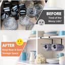 Thumbnail 4 de Tumbler Lid Organizer 20-lid horizontal hook 🧴