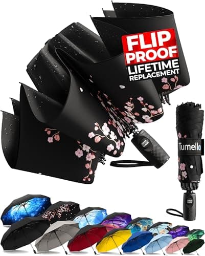 TUMELLA Flip-proof Umbrella, small and light 🌧️