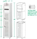 Thumbnail 6 de TuoxinEM Storage Cabinet Slim Over-Toilet 2-Shelf 🚽