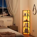 Thumbnail 2 de TUTOTAK Corner Shelf with LED Light 5-Tier Corner Bookshelf 🗄️