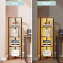 Thumbnail 4 de TUTOTAK Corner Shelf with LED Light 5-Tier Corner Bookshelf 🗄️