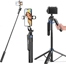 UBeesize 64" Extendable Selfie Stick Tripod 📷