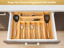 Thumbnail 5 de Umilife Large Expandable Bamboo Cutlery Tray 2.5" 🧰