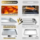 Thumbnail 2 de Umite Chef Warp Resistant Half Sheet Pan Set 18x13 in 🍳