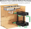 Thumbnail 1 de Under Sink Organizer 2-Tier Pull-Out Cabinet Organizer 🧺