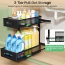 Thumbnail 2 de Under Sink Organizer 2-Tier Pull-Out Cabinet Organizer 🧺