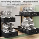 Thumbnail 4 de Under Sink Organizer 2-Tier Pull-Out Cabinet Organizer 🧺