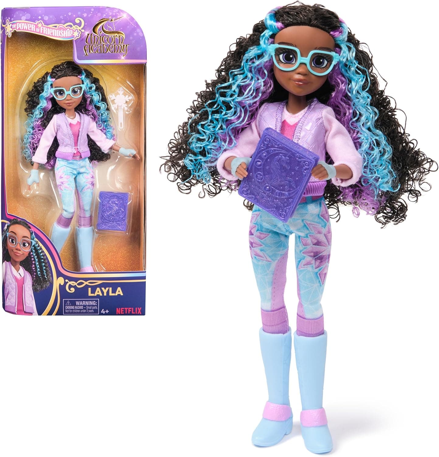 Unicorn Academy Layla doll 9.5” with book 🧸