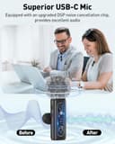 Thumbnail 2 de Unknown USB C Lavalier Microphone Wireless Mini Mic for Vlogging 🎤