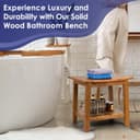 Thumbnail 2 de Upolana Teak Shower Bench, 20" 🛁