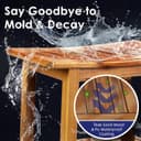 Thumbnail 4 de Upolana Teak Shower Bench, 20" 🛁