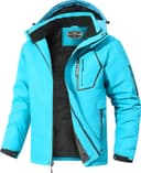 Thumbnail 2 de UTWGN Men's Ski Jacket Waterproof Hooded Snow Coat 🎿