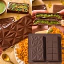 Thumbnail 1 de UWILLION Deep Chocolate Bar Mold Silicone 1 Inch Dubai Pistachio Bar 🍫