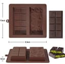 Thumbnail 4 de UWILLION Deep Chocolate Bar Mold Silicone 1 Inch Dubai Pistachio Bar 🍫