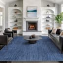 Thumbnail principal de Valenrug Washable Rugs 6'x9' Navy area rug 🏡