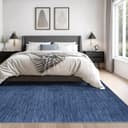 Thumbnail 3 de Valenrug Washable Rugs 6'x9' Navy area rug 🏡