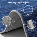 Thumbnail 5 de Valenrug Washable Rugs 6'x9' Navy area rug 🏡